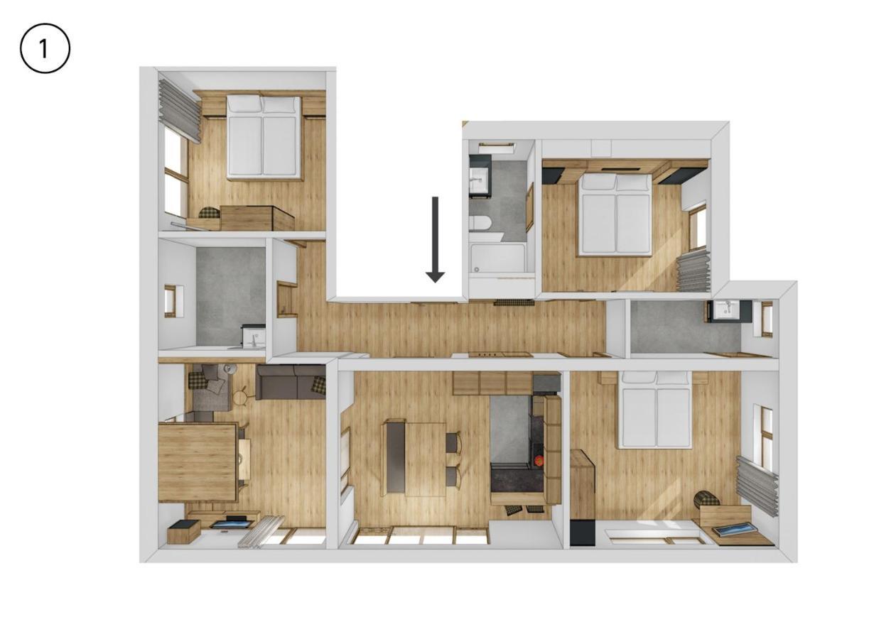 Appartement Foerra Monguelfo-Monguelfo-Tesido Buitenkant foto